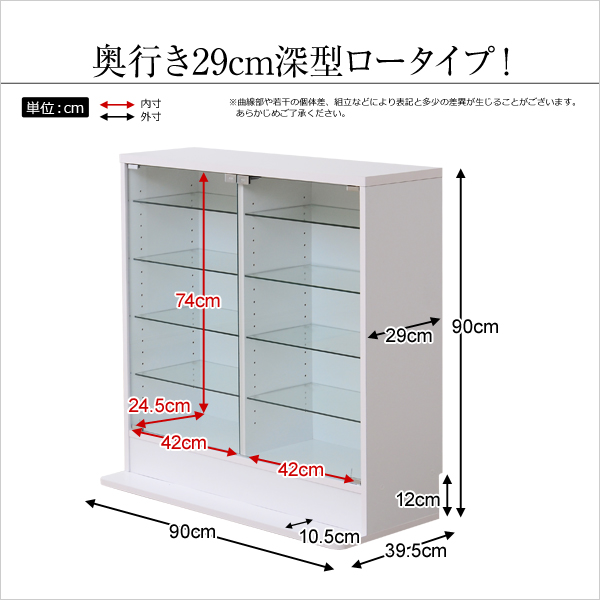 コレクション ラック 深型 ロータイプ